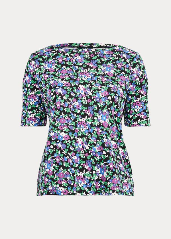 Women's Ralph Lauren Floral Cotton-Blend Tops | 231956GKR